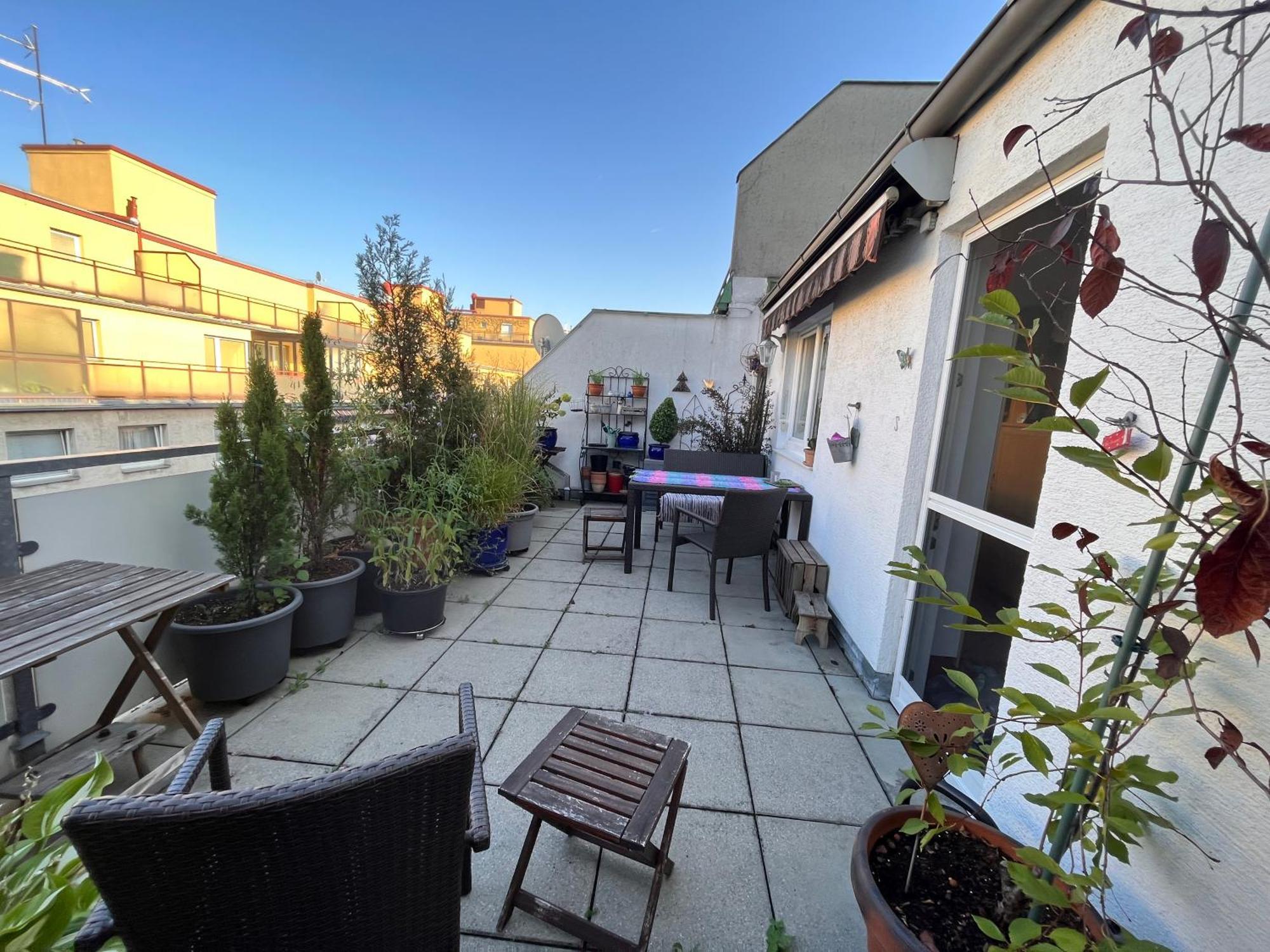 Gemuetliche Dachterrassen Whg Lägenhet Wien Exteriör bild